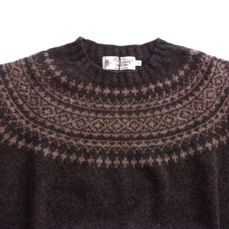 NOR'EASTERLY ノアイースタリー/ L/S CREW 2TONE / 2トーンノルディックセーター