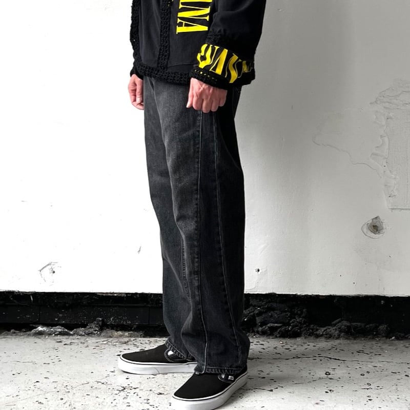OLD PARK CROSS JEANS - BLACK - sizeM / OPJ-06 /
