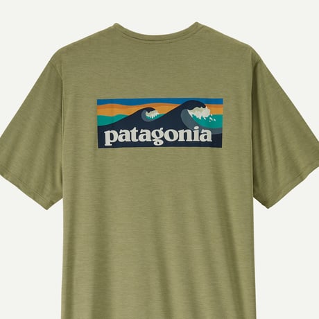 Patagonia Men's Capilne Cool Daily Shirt- BOARDSHORT LOGO /パタゴニア メンズ キャプリーン クールデイリーシャツ（ボードショーツ・ロゴ）