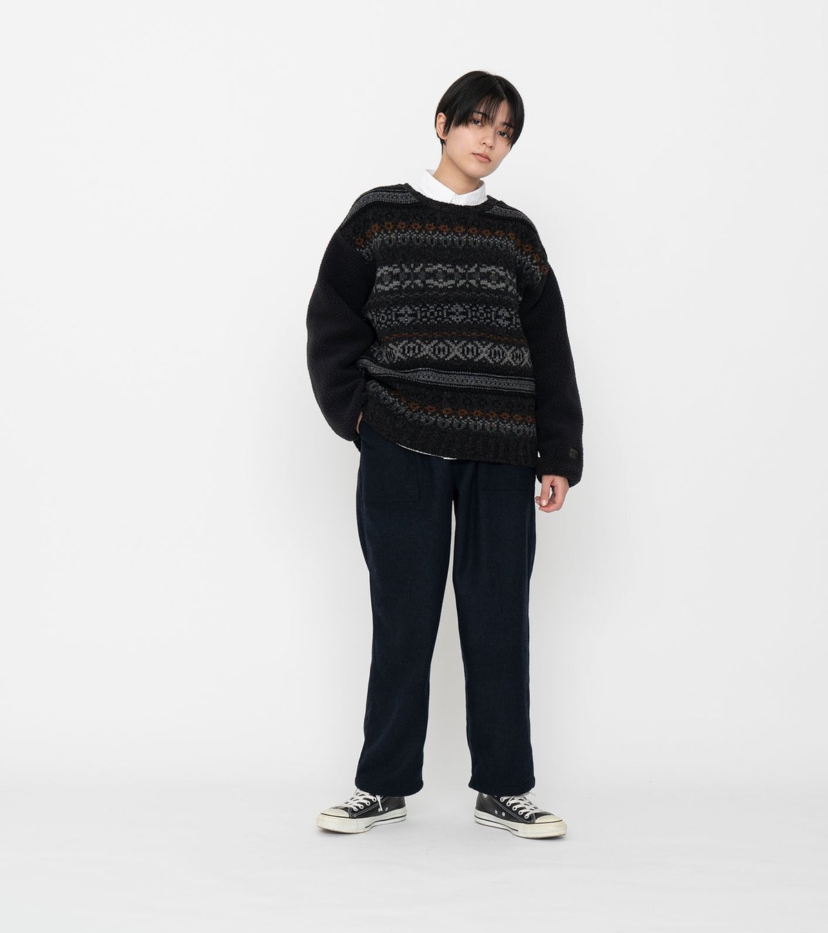 THE NORTH FACE PURPLE LABEL Field Crew Neck Swe THE NORTH FACE PURPLE LABEL Field Crew Neck Swe