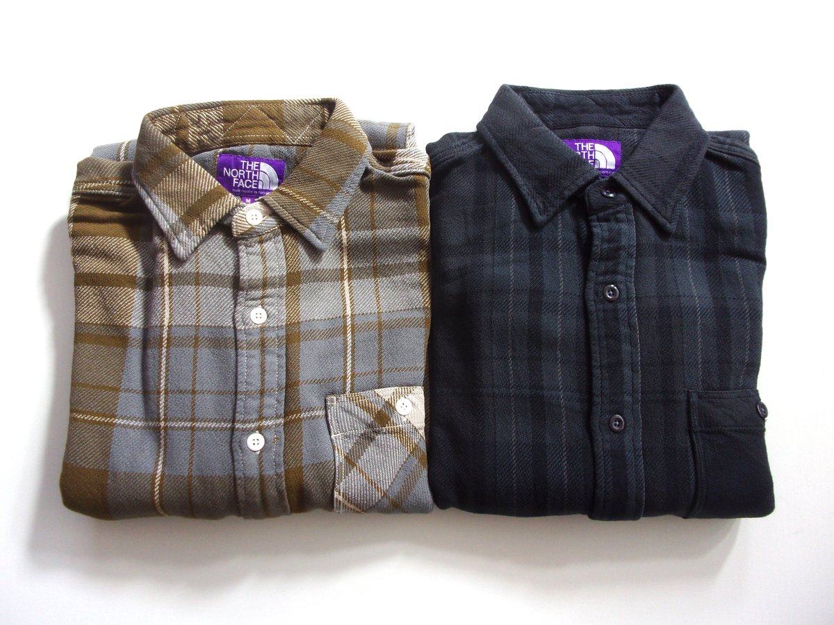 THE NORTH FACE PURPLE LABEL チェックネルシャツ パープルの新型チェックネルシャツ!! 2025fw.THE NORTH FACE