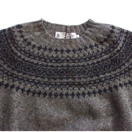 NOR'EASTERLY ノアイースタリー/ L/S CREW 2TONE / 2トーンノルディックセーター