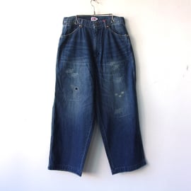 ヴィンテージ加工のワイドペインターパンツ. BIG MAC Denim Painter Pan