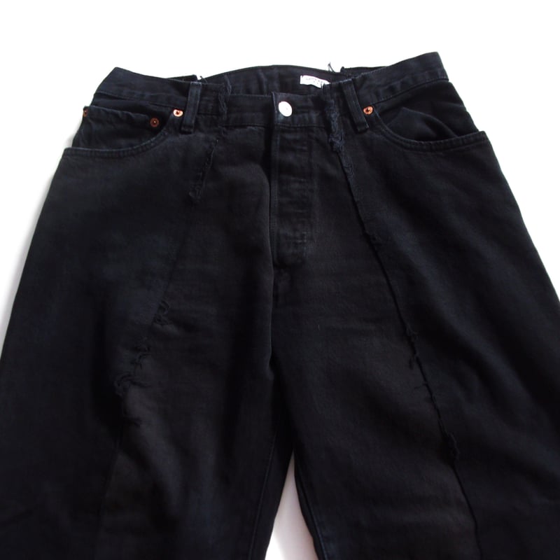 OLD PARK BAGGY JEANS - BLACK - sizeM / OP-426 /