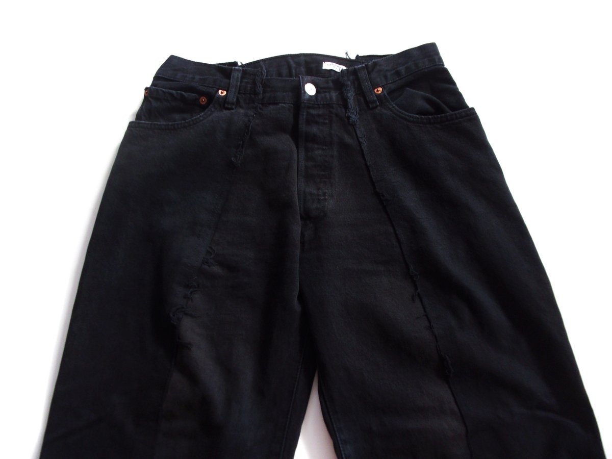 OLD PARK BAGGY JEANS - BLACK - sizeM / OP-426 /