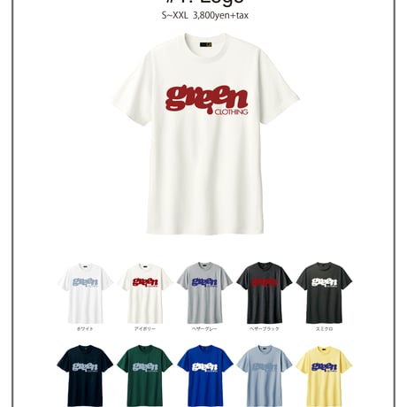 2025SS GreenClothing Tee -Logo　MountainSheepClub CosmicCove / グリーンクロージング Tシャツ