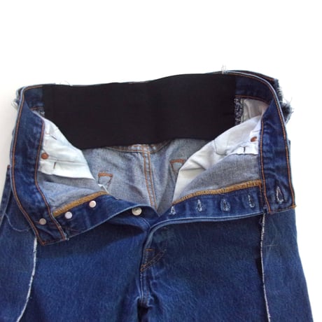 OLD PARK ADAPT JEANS- BLUE - sizeL / OP-512 / OLDPARK オールドパーク アダプト ジーンズ　デニム ブルー Lサイズ