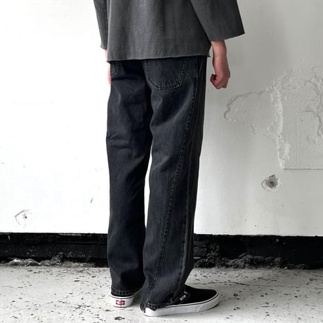 OLD PARK CROSS JEANS - BLACK - sizeM / OPJ-06 / OLDPARK オールド パーク クロス ジーンズ - ブラック M