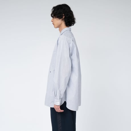nanamica / ナナミカ Regular Collar Stripe Wind Shirt / SUGS362 /ナナミカ レギュラーカラー ストライプシャツ