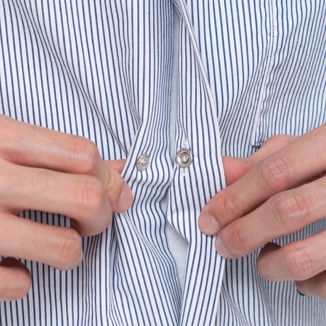 nanamica / ナナミカ Regular Collar Stripe Wind Shirt / SUGS362 /ナナミカ レギュラーカラー ストライプシャツ