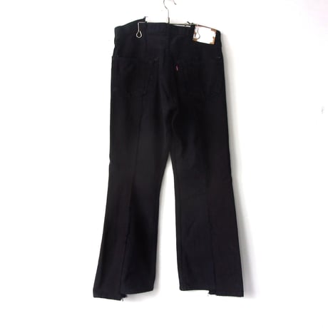 OLD PARK W POCKET FLARE JEANS - BLACK - sizeL / OP-432 / OLDPARK オールドパーク Wポケット フレアー ジーンズ  ブラック Lサイズ