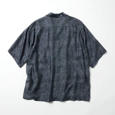 GOLD/ゴールド GL39651   PAISLEY PATTERN SILK TWILL S/S OPEN SHIRT　【2026SS新型】