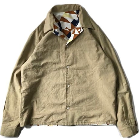 its inconspicuous presence Niche (ニッチ) Reversible Patterned Shirts Jacket / F20-igas-09