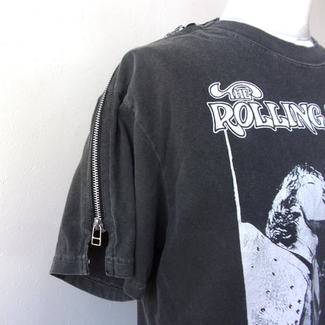 OLD PARK Zip Shoulder Tee #Vintage / OPT-17 / OLDPARK オールドパーク ジップショルダー Tシャツ RollingStones