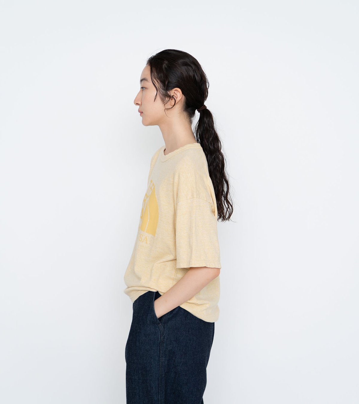 THE NORTH FACE - 【THENORTHFACEPURPLELABEL】NTW3406N Field Cropped Graphic Tee長袖スウェット THE NORTH FACE - 【THENORTHFACEPURPLELABEL】NTW3406N Field