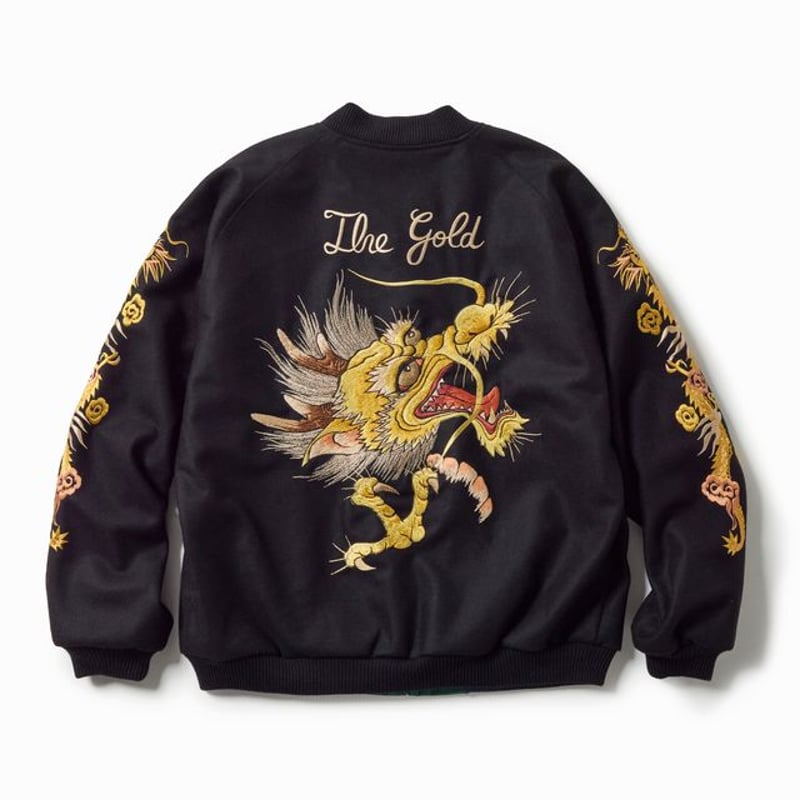 WOOL SOUVENIR JACKET The gold ウール スカジャン gold 