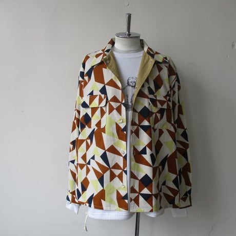 its inconspicuous presence Niche (ニッチ) Reversible Patterned Shirts Jacket / F20-igas-09