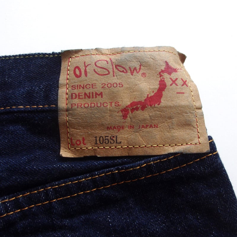 orSlow / 105 STANDARD SELVEDGE DENIM SHORT LENG orSlow / 105 STANDARD SELVEDGE DENIM SHORT LENG