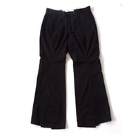 OLD PARK FLARE WORK PANTS - BLACK -M  / OPRK-02 / OLDPARK オールドパーク フレアー ワークパンツ　ブラック -M