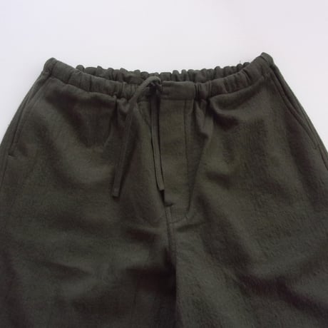 Charpentier de Vaisseau | Wool/Cotton Drawstring Pants｜シャルパンティエ・ドゥ・ヴェッソ コットンウール ワイドパンツ | Barba