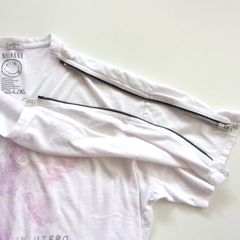 OLD PARK Zip Shoulder Tee #Vintage / OPT-17 / O