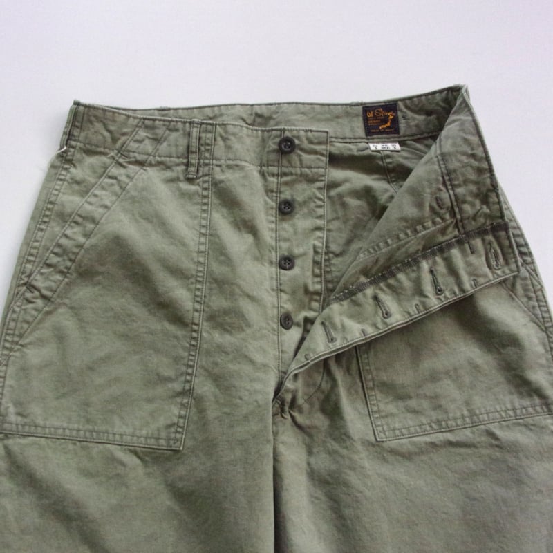 orSlow SUMMER FATIGUE PANTS -01-5103-M16-GREEN,