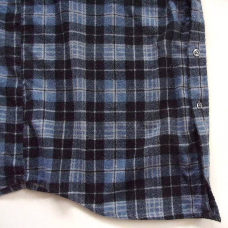 OLD PARK HALF-BUTTON SHIRT FLANNNEL - sizeFREE