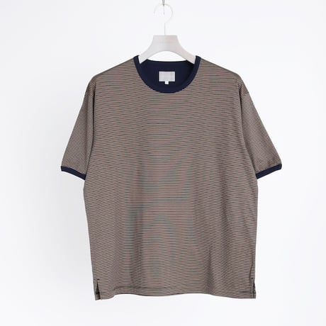 CURLY&co /カーリー SPLIT RAGLAN FINE-BORDER TEE - 242-110622 / スプリットラグラン ファインボーダーTee  【2024HIGH SUMMER】