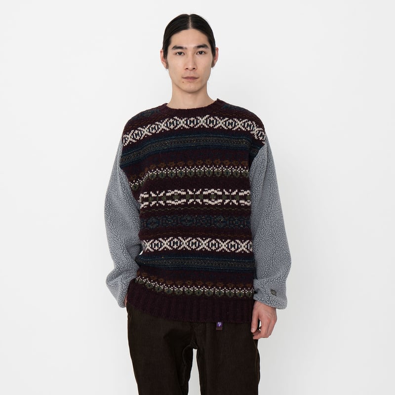 THE NORTH FACE PURPLE LABEL Field Crew Neck Swe THE NORTH FACE PURPLE LABEL Field Crew Neck Swe