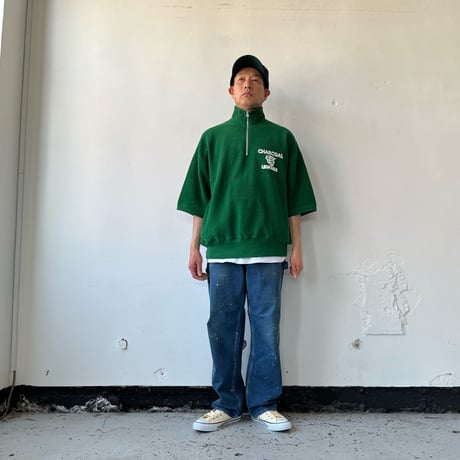 Americana（アメリカーナ)×ORIGINAL Charcoal（オリジナル チャコール）H/Zip S/S / 24-02-1-051 /ジップポロ 【2024SS】