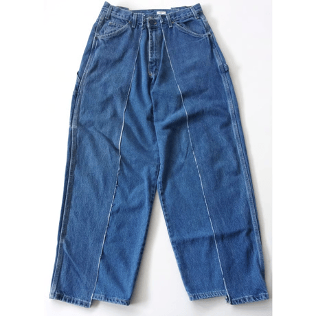 OLD PARK BAGGY CARPENTER PANTS - BLUE / sizeM / OP-574 / OLDPARK オールドパーク カーペンター ペインター パンツ デニム Mサイズ
