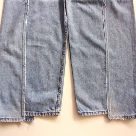 OLD PARK BAGGY JEANS - BLUE - sizeM / OP-426 / OLDPARK オールドパーク バギージーンズ　デニム ブルー Mサイズ