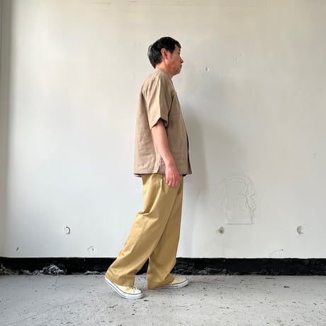 Charpentier de Vaisseau / シャルパンティエドゥヴェッソ | Linen Open Collar Shirt リネン オープンカラーシャツ | Silas