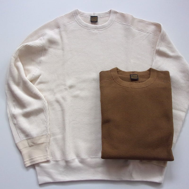 新品未使用タグ付アボンタージBig Waffle Crew Top A VONTADE（ア ボンタージ） ☆メンズ/A VONTADE/ア ボンタージ/Big