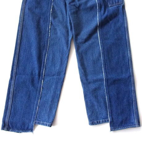 OLD PARK BAGGY CARPENTER PANTS - BLUE / sizeL / OP-574 / OLDPARK オールドパーク カーペンター ペインター パンツ デニム Lサイズ