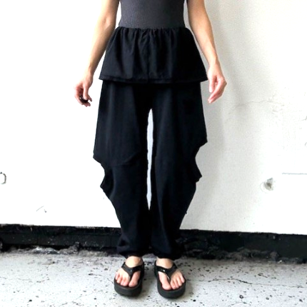 OLD PARK TEE PANTS - BLACK / OPT-12 / オールド パーク