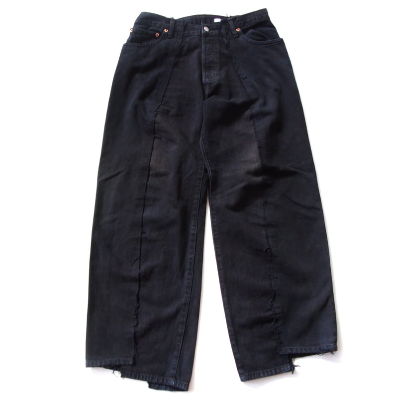 OLD PARK BAGGY JEANS - BLACK - sizeM / OP-426 /