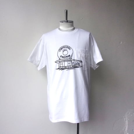 ORIGINAL Charcoal（オリジナル チャコール）OC WP Donuts Print T / ダブルポケット ドーナツ店プリントTシャツ