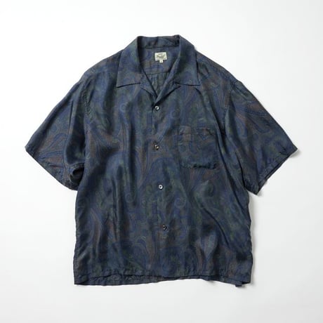 GOLD/ゴールド GL39651   PAISLEY PATTERN SILK TWILL S/S OPEN SHIRT　【2026SS新型】