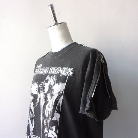 OLD PARK Zip Shoulder Tee #Vintage / OPT-17 / OLDPARK オールドパーク ジップショルダー Tシャツ RollingStones