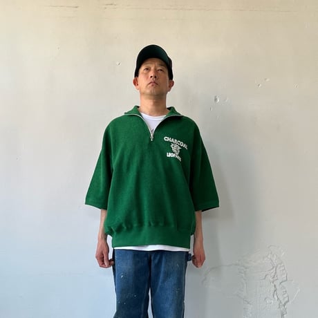Americana（アメリカーナ)×ORIGINAL Charcoal（オリジナル チャコール）H/Zip S/S / 24-02-1-051 /ジップポロ 【2024SS】