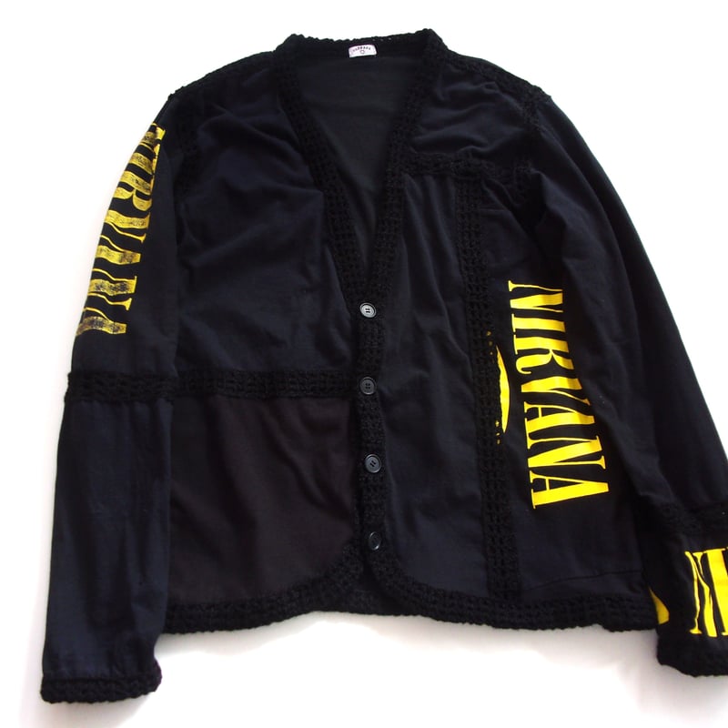 OLD PARK CROCHET CARDDIGAN - sizeM / OP-505 / オ