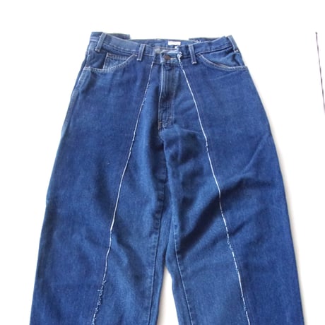 OLD PARK BAGGY CARPENTER PANTS - BLUE / sizeL / OP-574 / OLDPARK オールドパーク カーペンター ペインター パンツ デニム Lサイズ