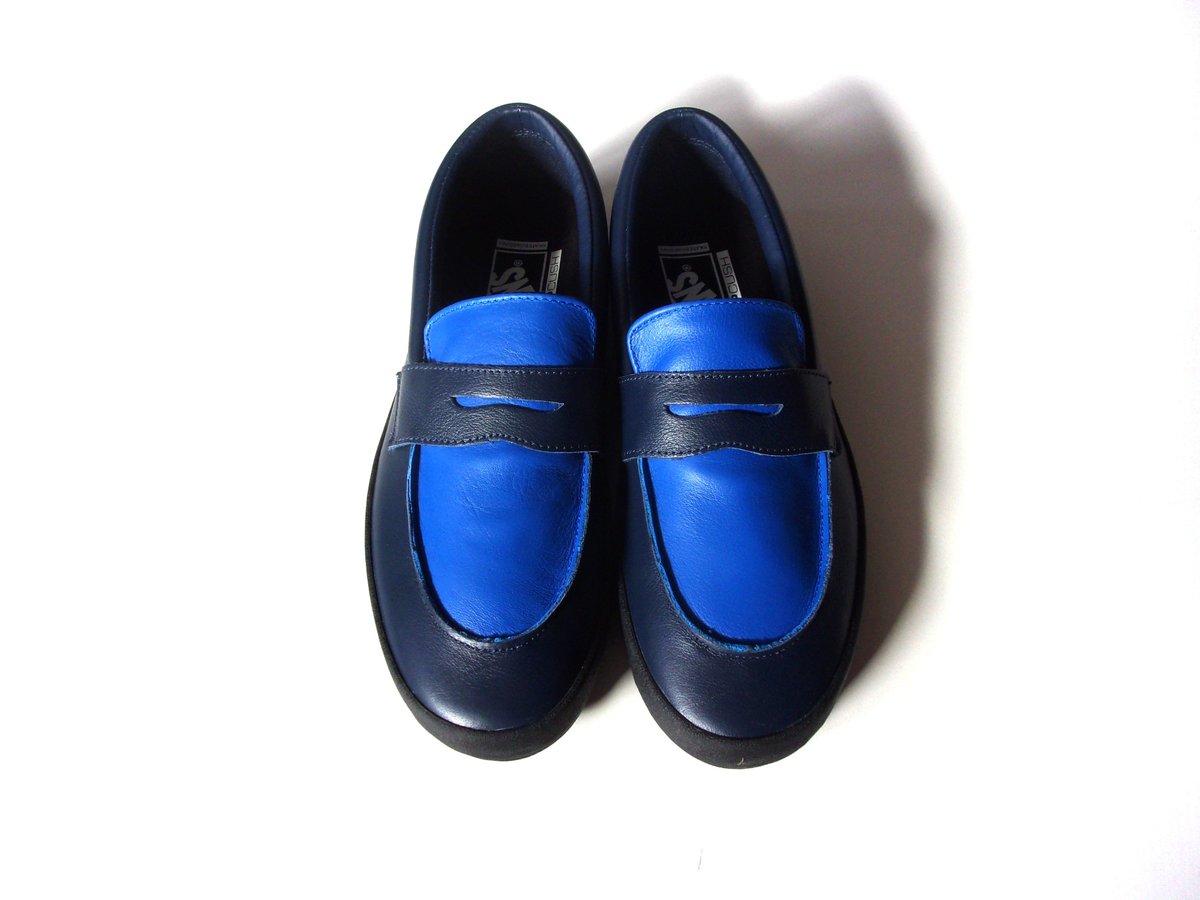 Vans Skate Loafer - Navy/Royal Blue - バンズ スケート 