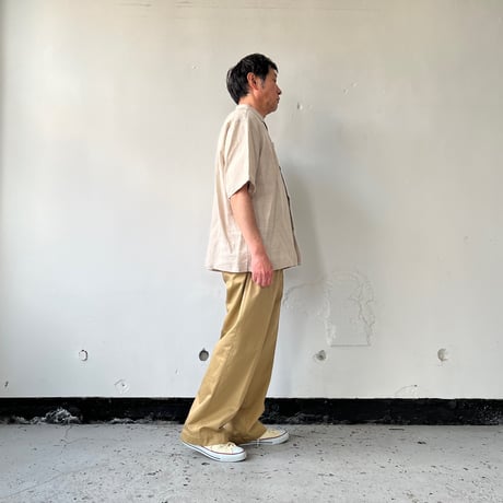 Charpentier de Vaisseau / シャルパンティエドゥヴェッソ | Linen Open Collar Shirt リネン オープンカラーシャツ | Silas