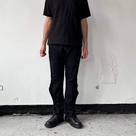 OLD PARK ADAPT JEANS- BLACK - sizeL / OP-512 / OLDPARK オールドパーク アダプト ジーンズ　デニム ブラック Lサイズ