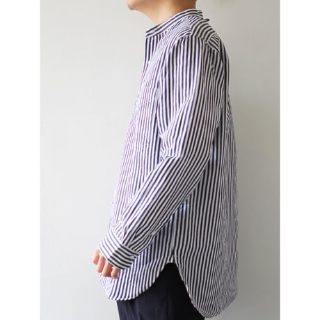 AVontade Banded Collar Shirts -CottonLinen Chambray- VTD-0361-SH - バンドカラー コットンリネン