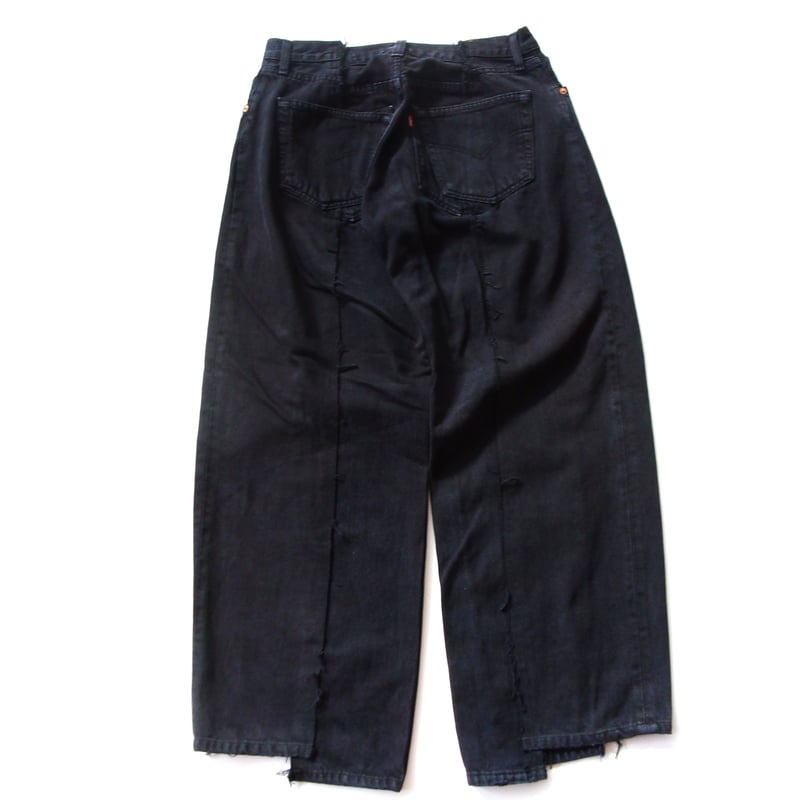 OLD PARK BAGGY JEANS - BLACK - sizeM / OP-426 /