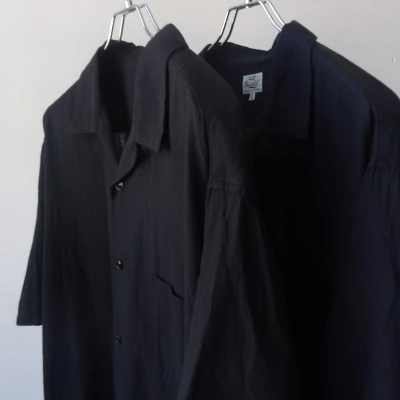 GOLD 東洋　VAT DYE CHAMBRAY OPEN SHIRT GL39191 / VAT DYE CHAMBRAY OPEN SHIRT – gold
