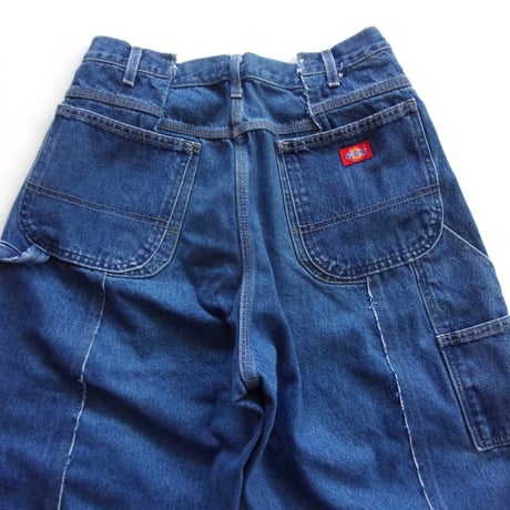 OLD PARK BAGGY CARPENTER PANTS - BLUE / sizeM / OP-574 / OLDPARK オールドパーク カーペンター ペインター パンツ デニム Mサイズ